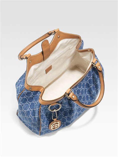 gucci blue sukey bag|Gucci sukey tote bag.